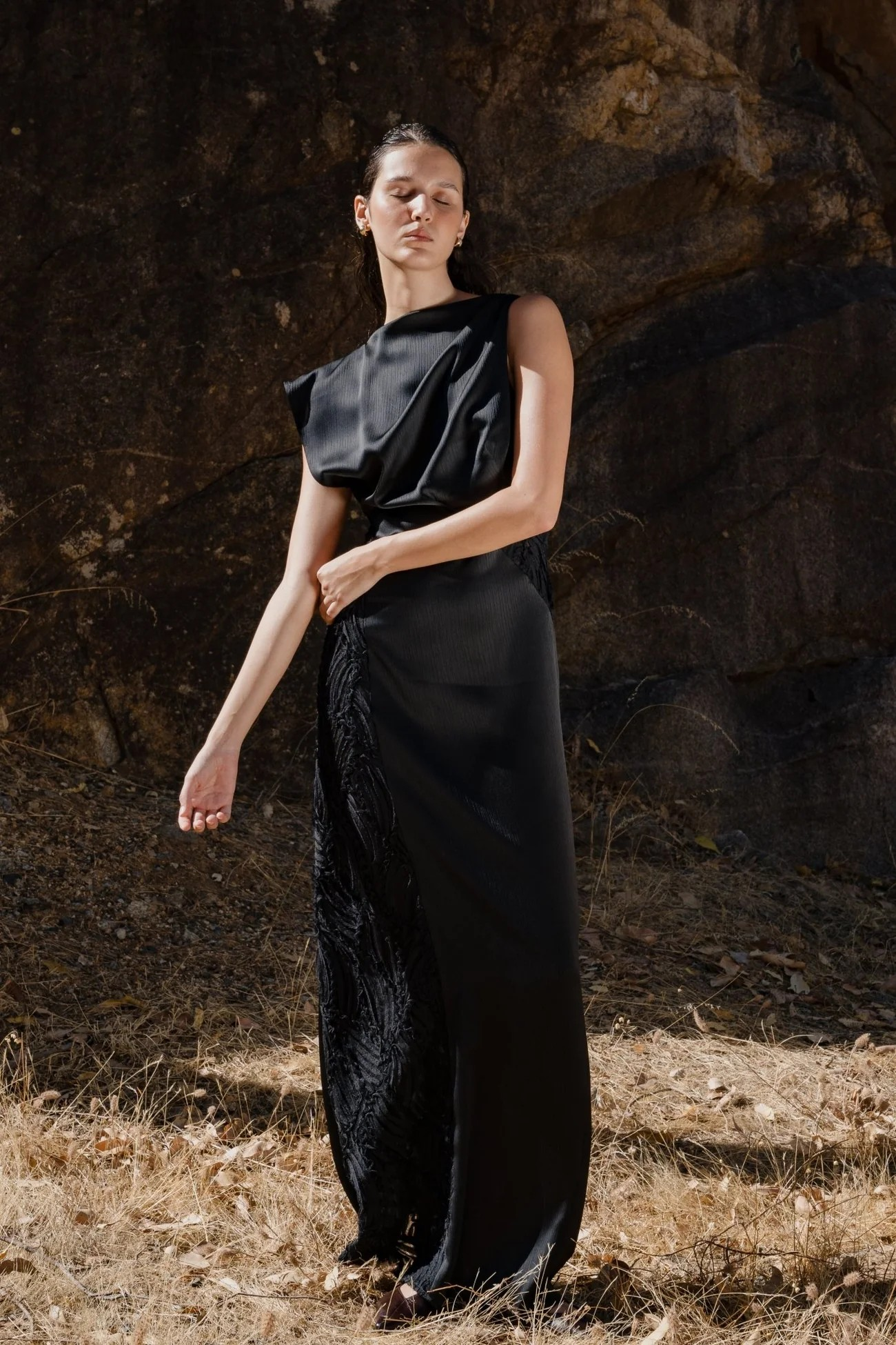 misha vanessa jersey dress | Black DESIGNERS